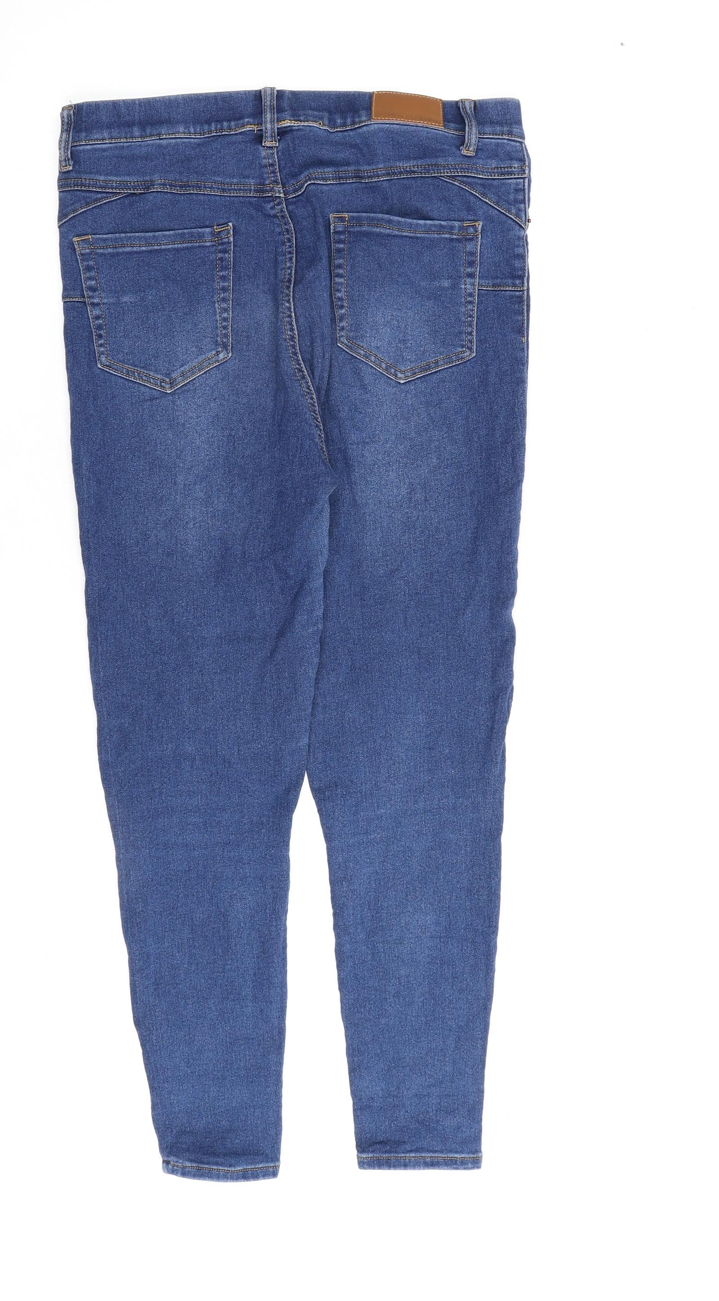 Love Leggings Womens Blue Cotton Jegging Jeans Size 14 L26 in Regular