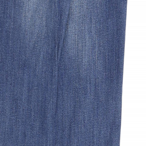 R Essentiel Womens Blue Cotton Straight Jeans Size 8 L33 in Regular Zip