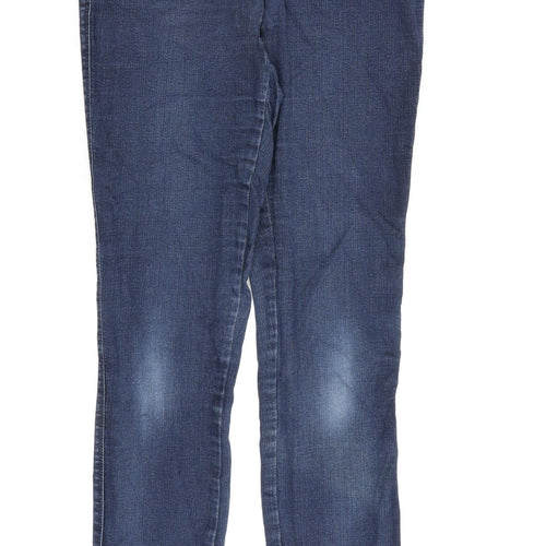NEXT Womens Blue Cotton Jegging Jeans Size 10 L30 in Regular Zip