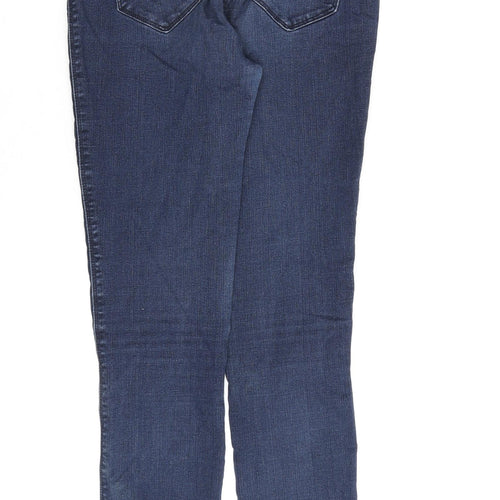 NEXT Womens Blue Cotton Jegging Jeans Size 10 L30 in Regular Zip