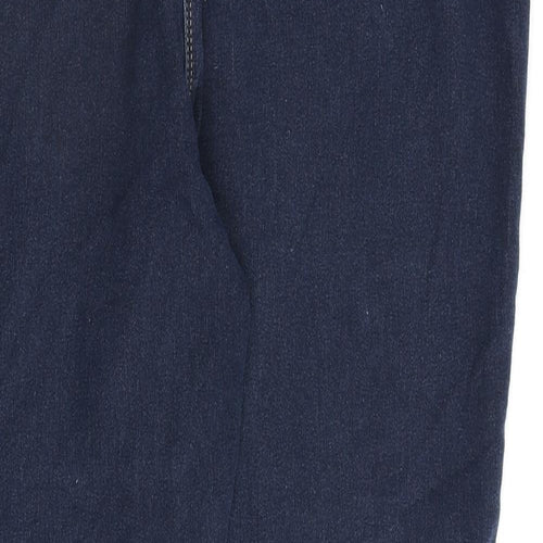 Papaya Womens Blue Cotton Skinny Jeans Size 20 L29 in Regular Zip