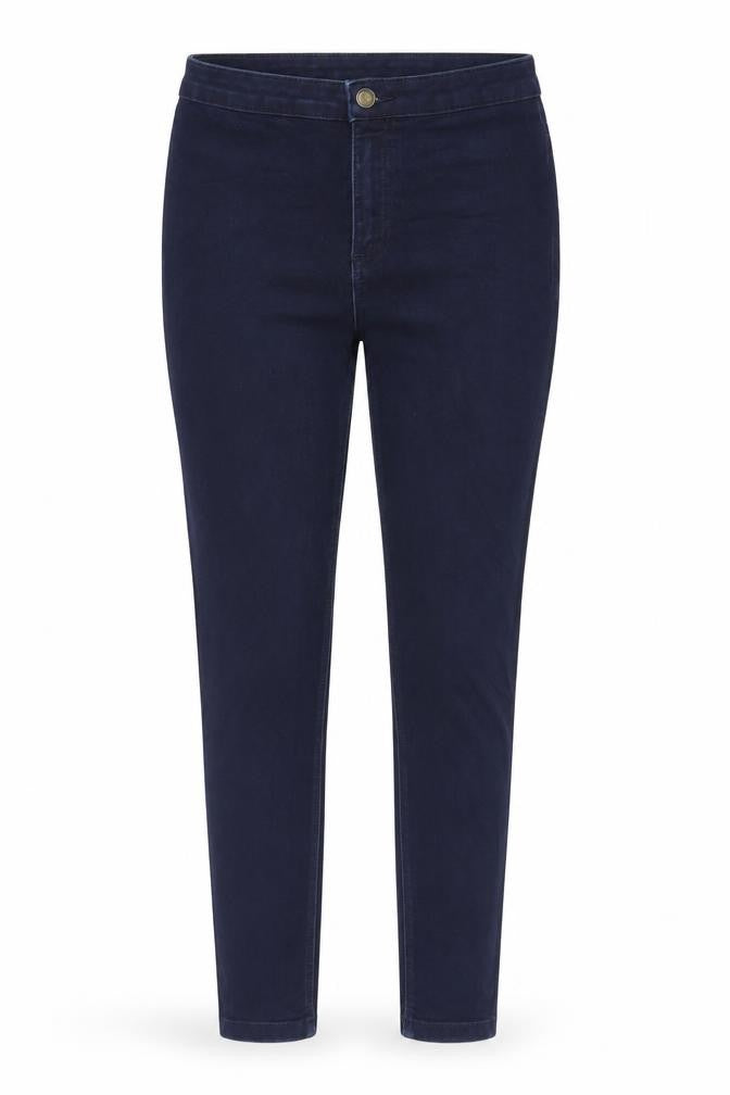 Marks and Spencer Womens Blue Cotton Skinny Jeans Size 10 L27 in Regular Zip