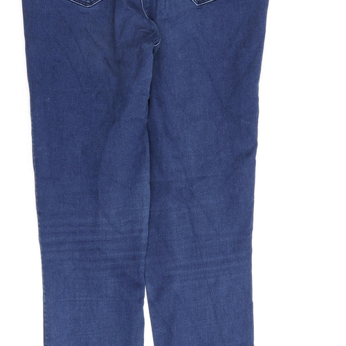 NEXT Womens Blue Cotton Jegging Jeans Size 10 L30 in Regular