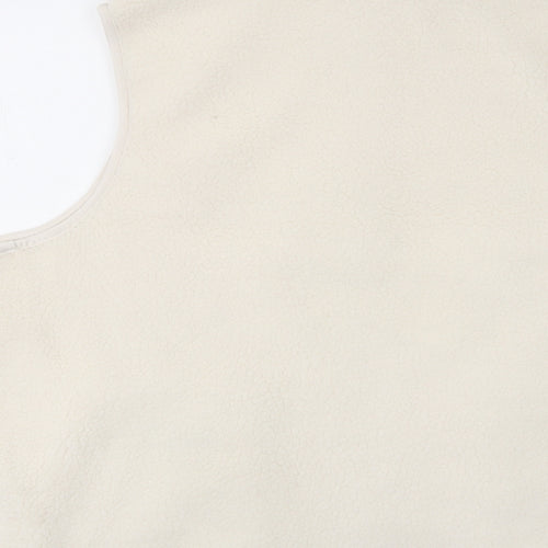 Marks and Spencer Womens Ivory Gilet Jacket Size 24 Zip - Pockets