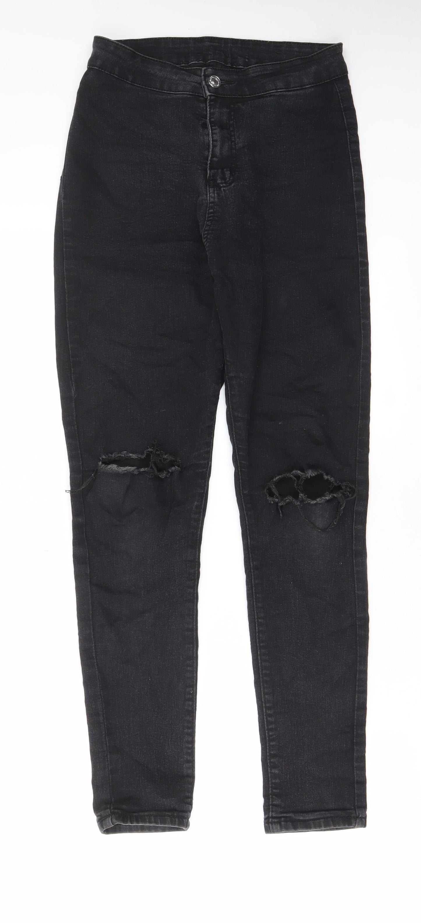 Denim & Co. Womens Grey Cotton Skinny Jeans Size 24 in L27 in Regular Zip