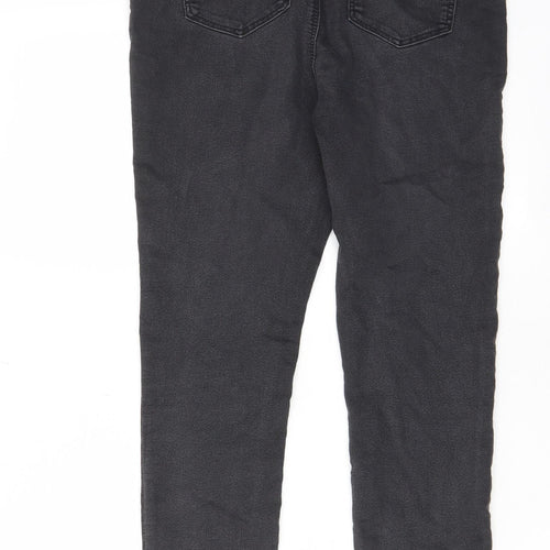 Marks and Spencer Womens Grey Cotton Jegging Jeans Size 30 in L26 in Regular - Elasticated Waist