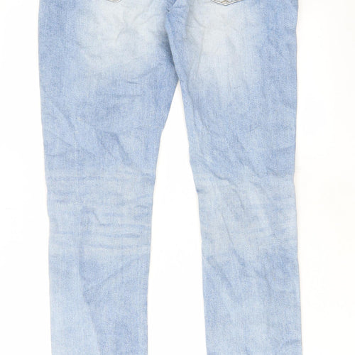 Denim & Co. Mens Blue Cotton Skinny Jeans Size 34 in L34 in Regular Button - Pockets