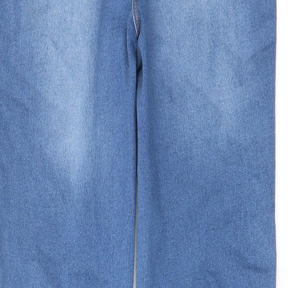 Matalan Girls Blue Cotton Jegging Jeans Size 12 Years L25 in Regular Zip