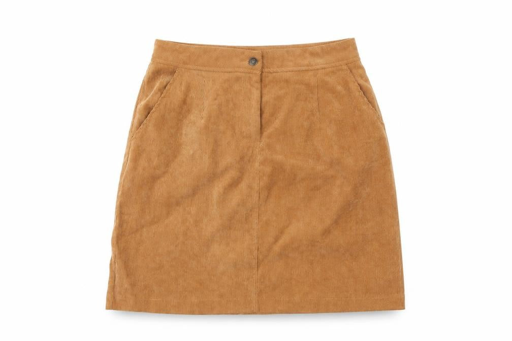 Sugarhill Womens Brown Cotton A-Line Skirt Size 12 Zip - Pockets
