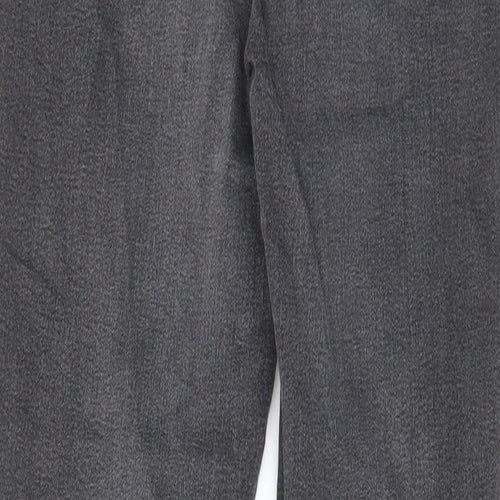 Marks and Spencer Womens Grey Cotton Skinny Jeans Size 10 L27 in Regular Zip - Pockets