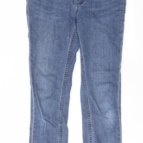 H&M Womens Blue Cotton Skinny Jeans Size XS L28 in Regular
