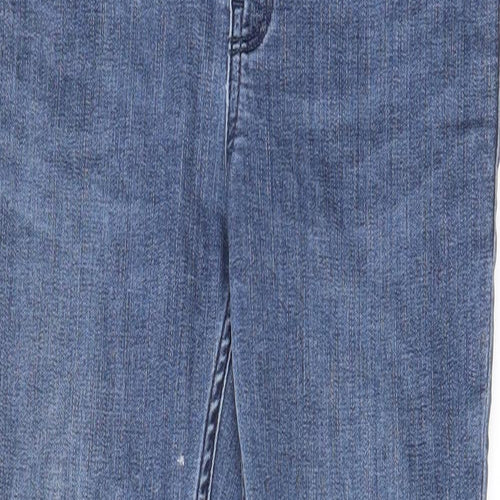 H&M Womens Blue Cotton Skinny Jeans Size XS L28 in Regular