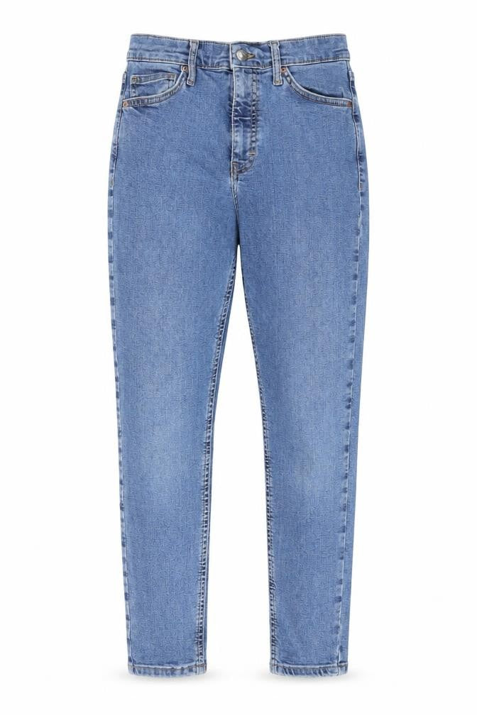 Topshop Womens Blue Cotton Skinny Jeans Size 28 in L30 in Regular Zip - Pockets