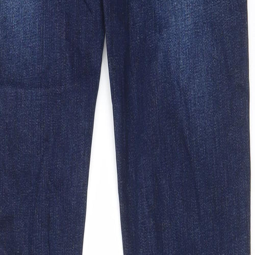 Born Rich Mens Blue Cotton Skinny Jeans Size 32 in L33 in Regular Zip - Long Leg