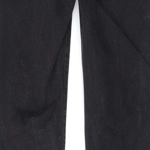 Pull&Bear Womens Black Cotton Skinny Jeans Size 10 L26 in Regular Zip - Pockets