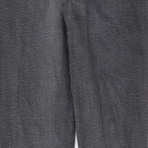 Marks and Spencer Womens Grey Cotton Skinny Jeans Size 10 L27 in Regular Zip - Pockets