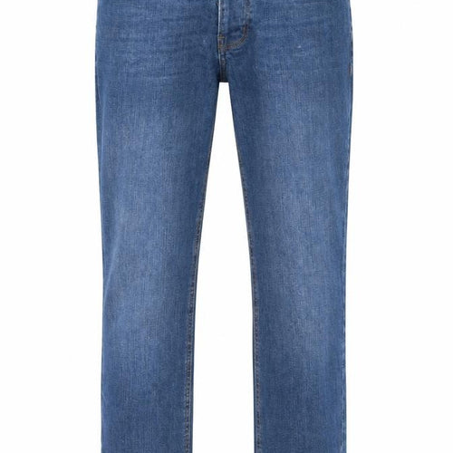 Denim & Co. Mens Blue Cotton Straight Jeans Size 32 in L30 in Regular Button - Pockets