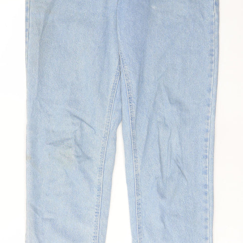 ASOS Womens Blue Cotton Straight Jeans Size 30 in L34 in Regular Zip - Pockets