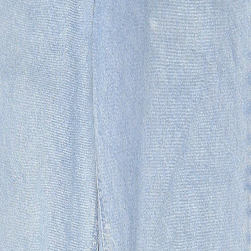 ASOS Womens Blue Cotton Straight Jeans Size 30 in L34 in Regular Zip - Pockets