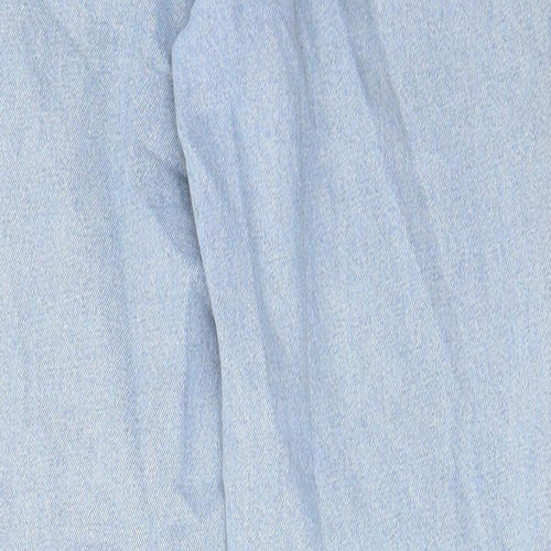 ASOS Womens Blue Cotton Straight Jeans Size 30 in L34 in Regular Zip - Pockets