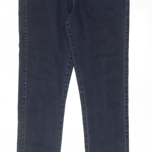 Cc Womens Blue Cotton Jegging Jeans Size 12 L29 in Regular - Elasticated Waist