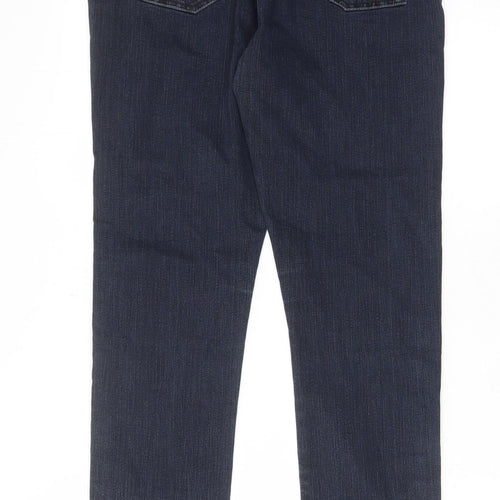 Cc Womens Blue Cotton Jegging Jeans Size 12 L29 in Regular - Elasticated Waist