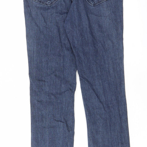 H&M Womens Blue Cotton Skinny Jeans Size 8 L29 in Regular - Pockets