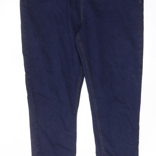 George Womens Blue Cotton Skinny Jeans Size 22 L31 in Regular Zip - Pockets
