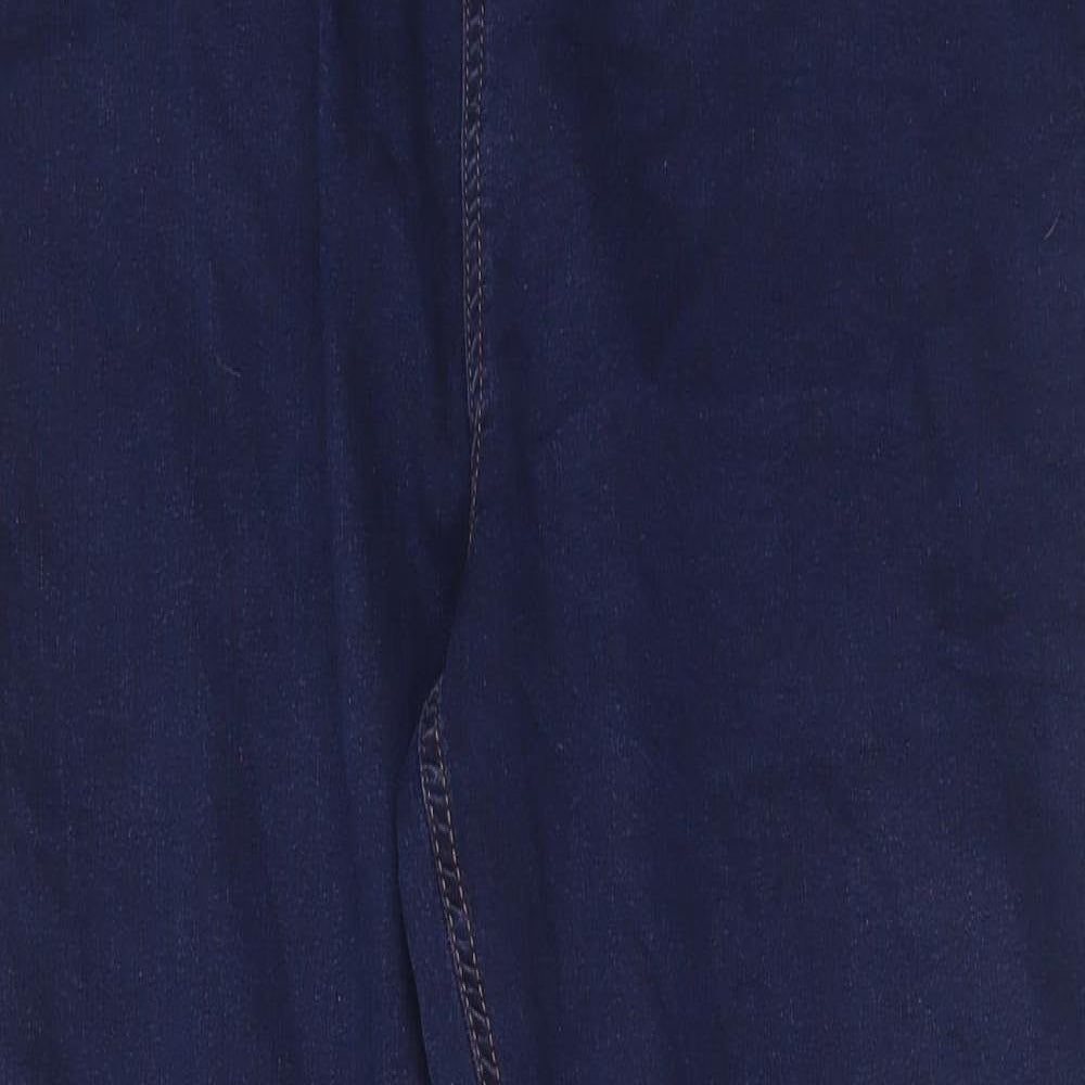George Womens Blue Cotton Skinny Jeans Size 22 L31 in Regular Zip - Pockets