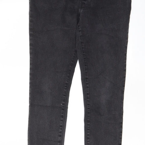 George Womens Grey Cotton Jegging Jeans Size 14 L27 in Regular - Elasticated Waist