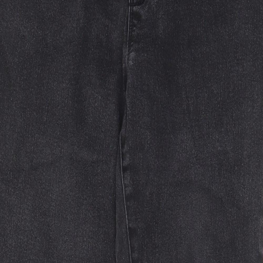 George Womens Grey Cotton Jegging Jeans Size 14 L27 in Regular - Elasticated Waist