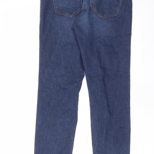 H&M Womens Blue Cotton Jegging Jeans Size 10 L29 in Regular - Pockets