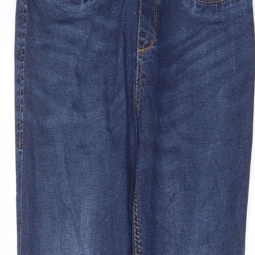 H&M Womens Blue Cotton Jegging Jeans Size 10 L29 in Regular - Pockets