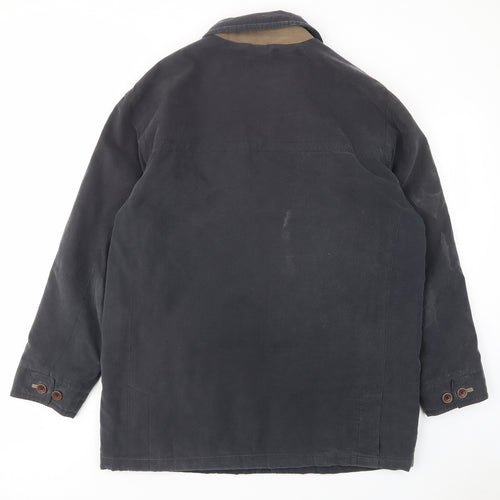 Dannimac Mens Blue Jacket Coat Size M Zip - Pockets, Zips
