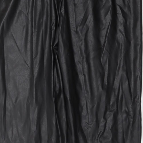 Marks and Spencer Womens Black Polyester Trousers Size 20 L28 in Regular