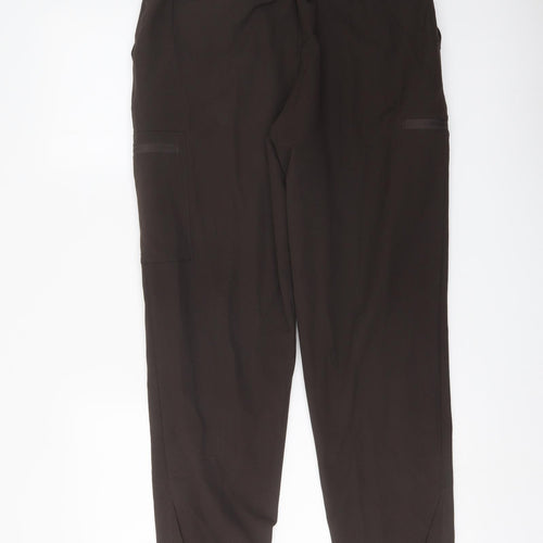 Good Moove Womens Brown Polyester Sweatpants Trousers Size 10 L29 in Regular Drawstring