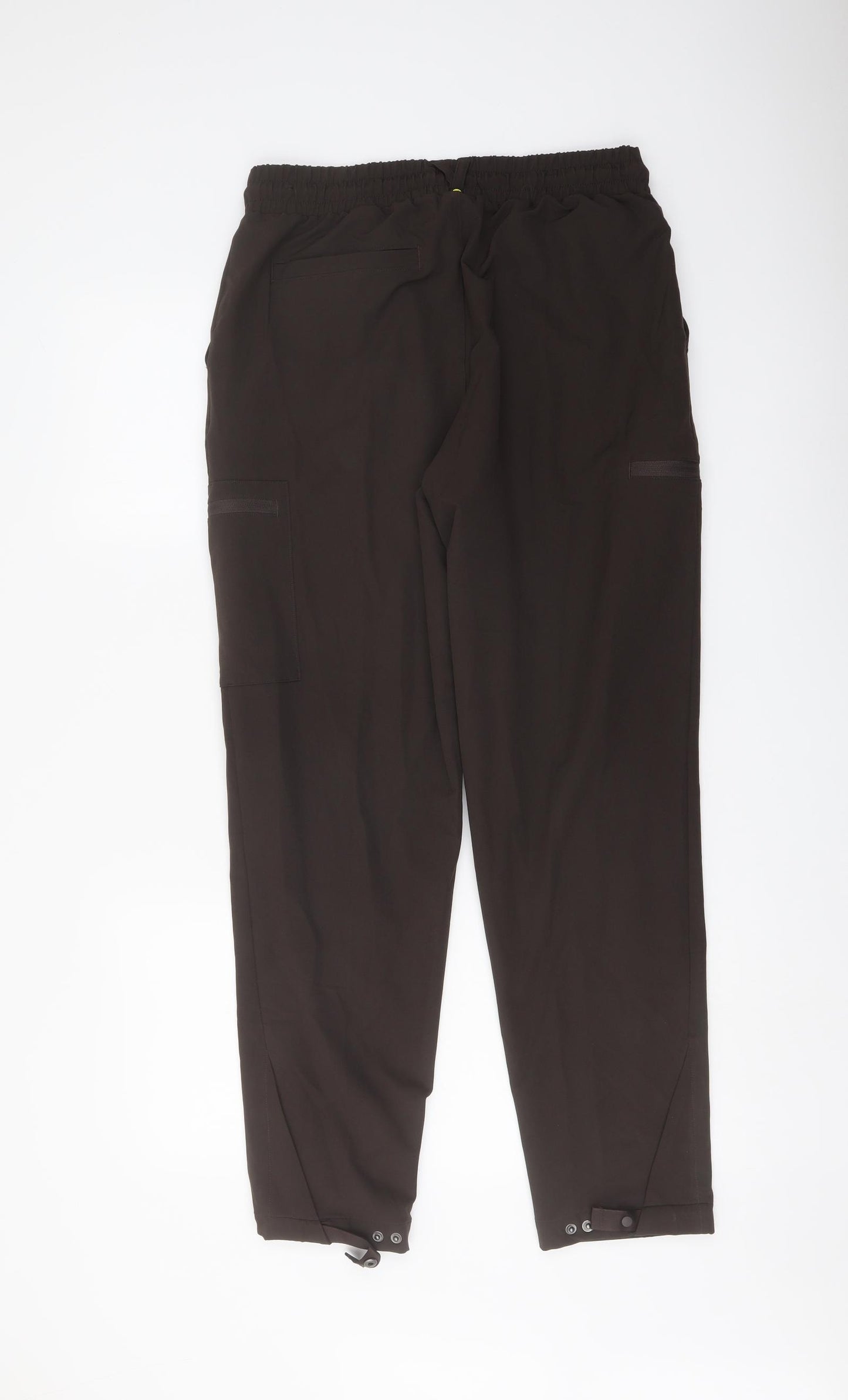 Good Moove Womens Brown Polyester Sweatpants Trousers Size 10 L29 in Regular Drawstring