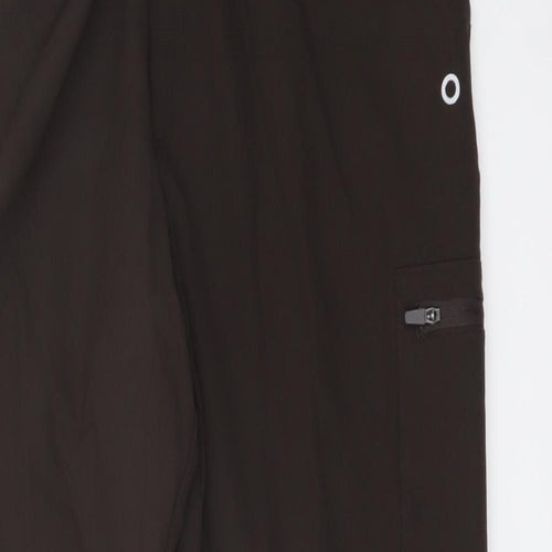 Good Moove Womens Brown Polyester Sweatpants Trousers Size 10 L29 in Regular Drawstring