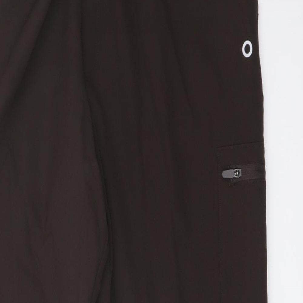 Good Moove Womens Brown Polyester Sweatpants Trousers Size 10 L29 in Regular Drawstring