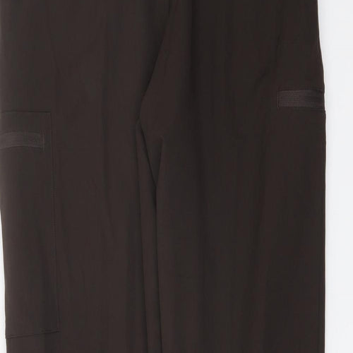 Good Moove Womens Brown Polyester Sweatpants Trousers Size 10 L29 in Regular Drawstring