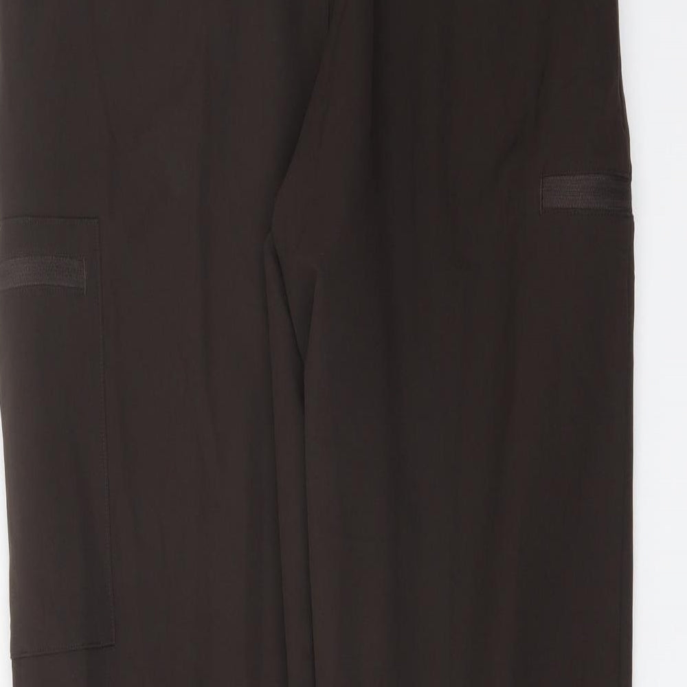 Good Moove Womens Brown Polyester Sweatpants Trousers Size 10 L29 in Regular Drawstring