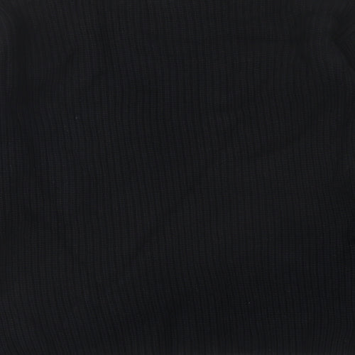 Marks and Spencer Womens Black Crew Neck Cotton Pullover Jumper Size M