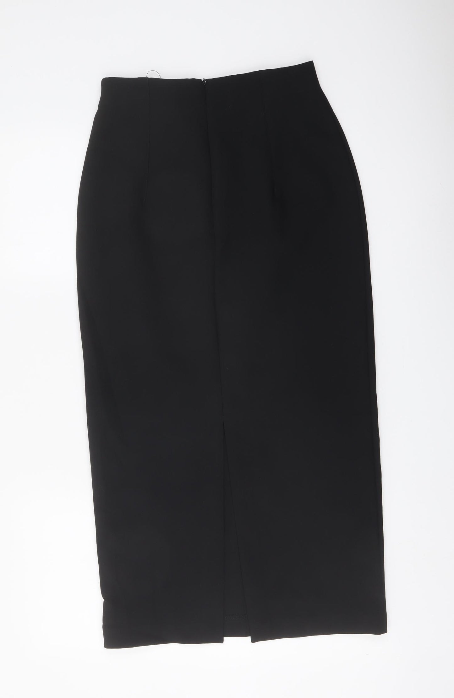 Marks and Spencer Womens Beige Polyester Straight & Pencil Skirt Size 8 Zip