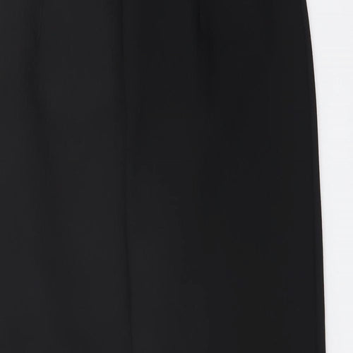 Marks and Spencer Womens Beige Polyester Straight & Pencil Skirt Size 8 Zip