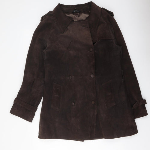 New Look Womens Brown Jacket Size 14 Button