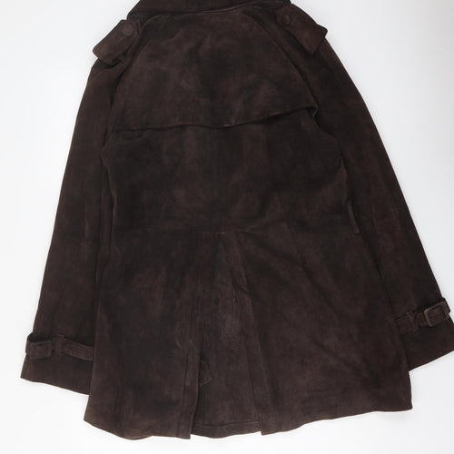New Look Womens Brown Jacket Size 14 Button