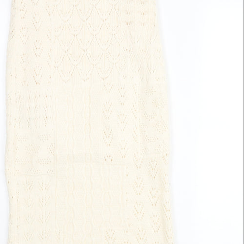 Marks and Spencer Womens Ivory Acrylic Straight & Pencil Skirt Size XS