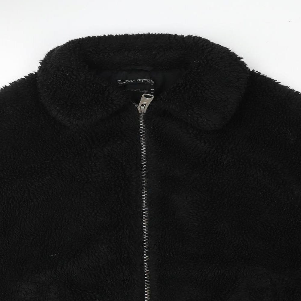 Urban Outfitters Womens Black Jacket Size L Zip
