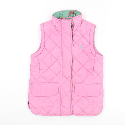 Joules Girls Pink Gilet Coat Size 5 Years Zip