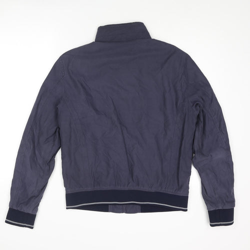 Marks and Spencer Mens Blue Bomber Jacket Jacket Size S Zip